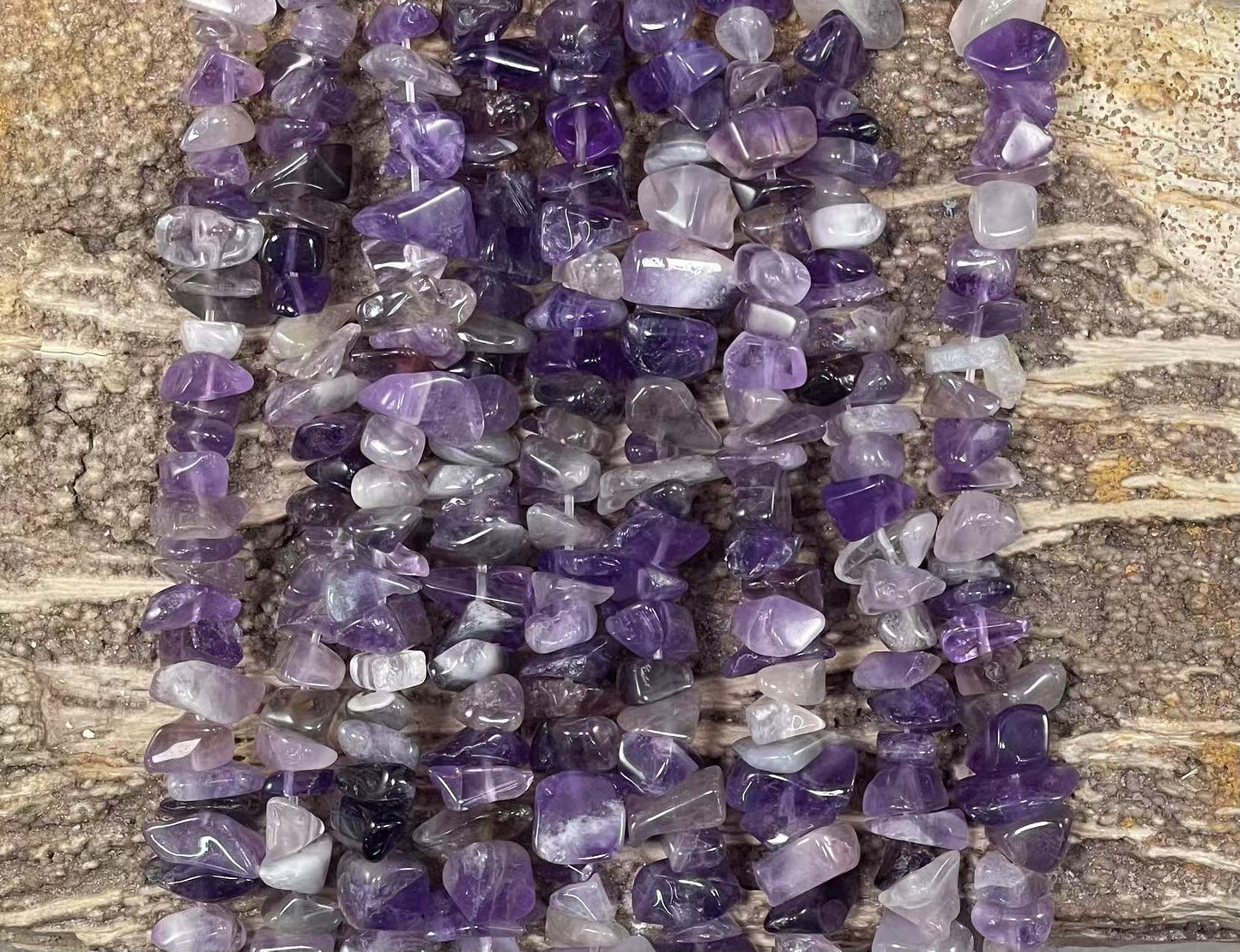 Amethyst 7-10mm Polished Chips