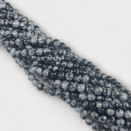 Snowflake Obsidian 6mm 8mm