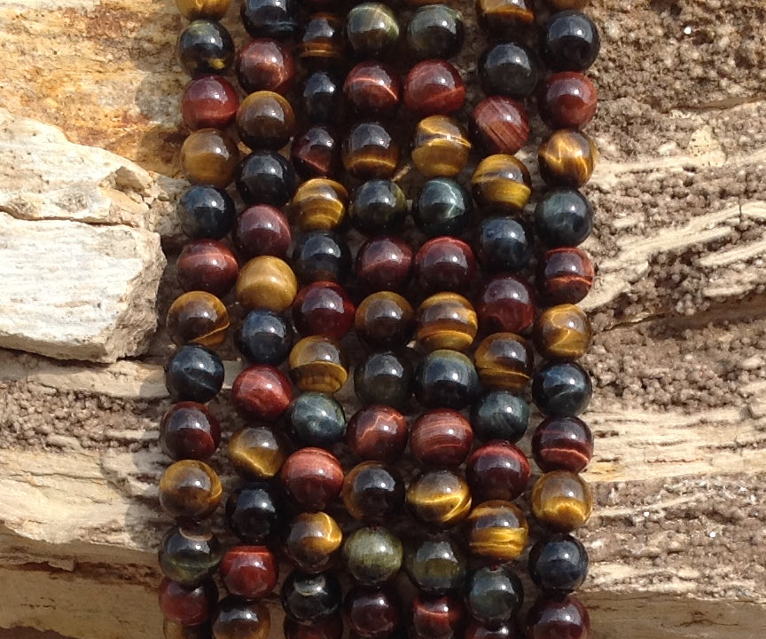 3-Color Tiger Eye Round