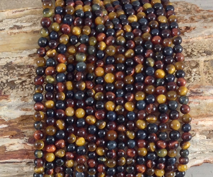 3-Color Tiger Eye Round