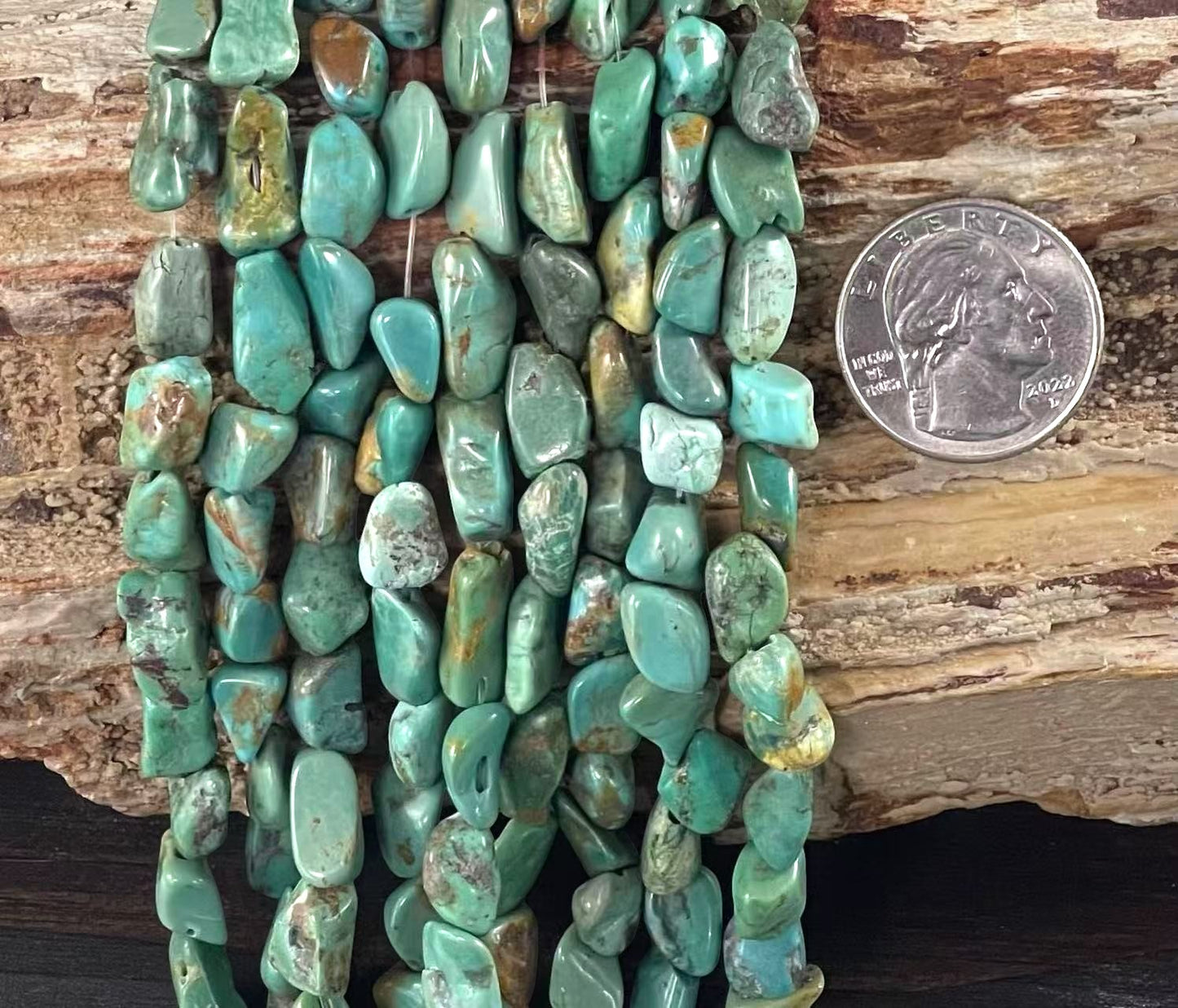 Emerald Valley Green Turquoise, Tumble Nugget A Grade
