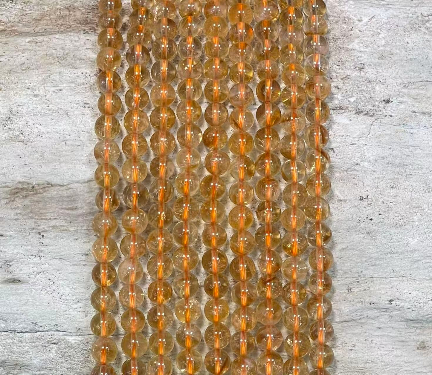 Citrine A Grade Round 6mm 8mm
