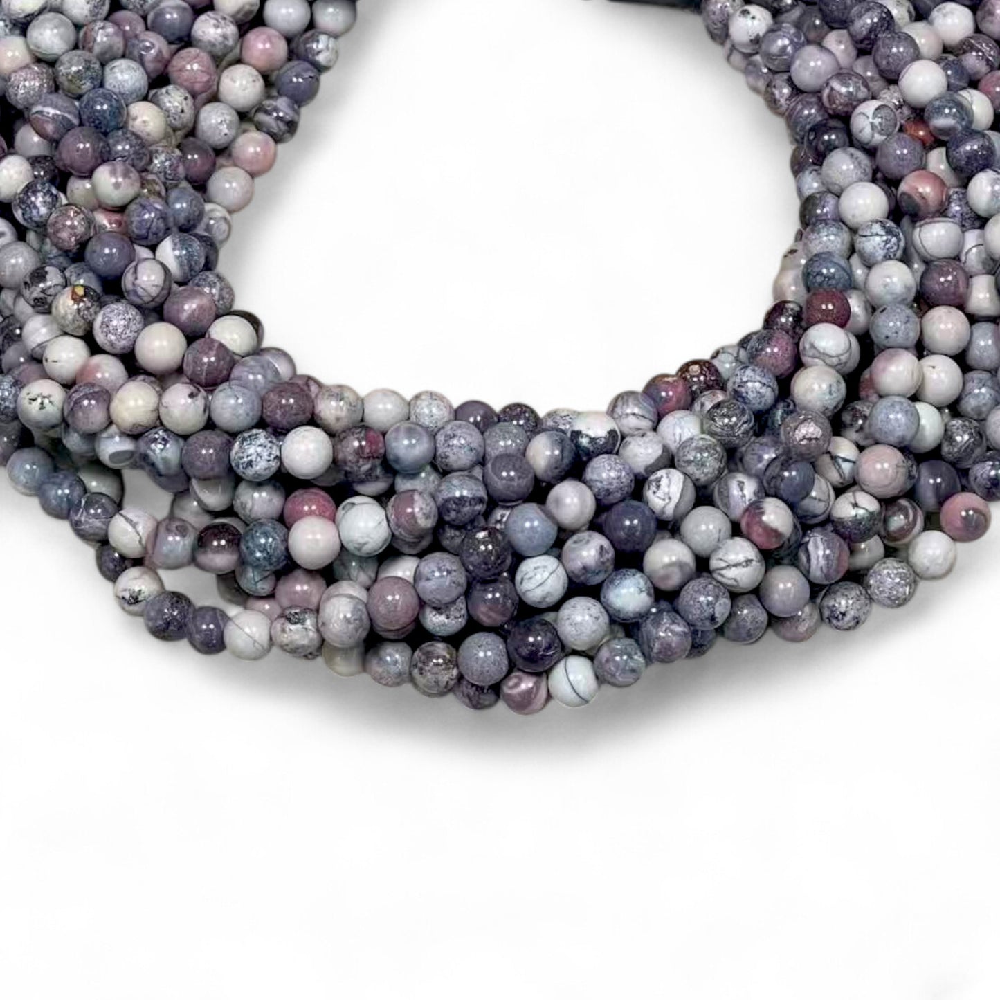 Porcelain Jasper Round 6mm 8mm