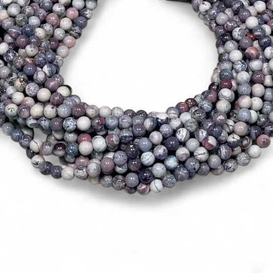 Porcelain Jasper Round 6mm 8mm
