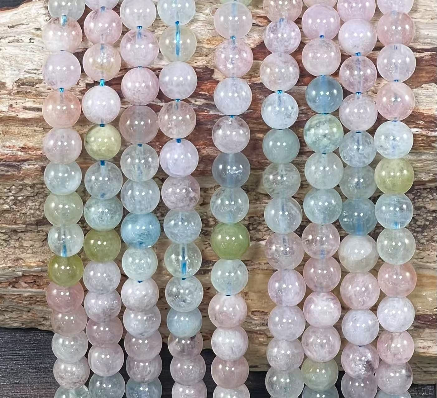 Mix Beryl (Aquamarine & Morganite), Grade A Round