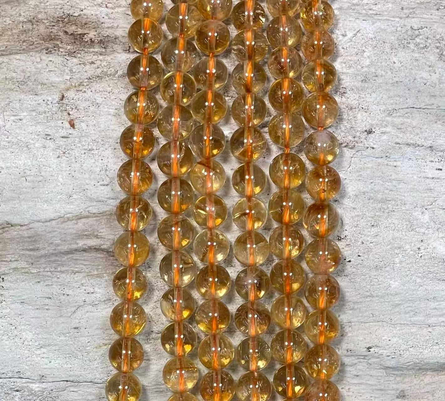 Citrine A Grade Round 6mm 8mm
