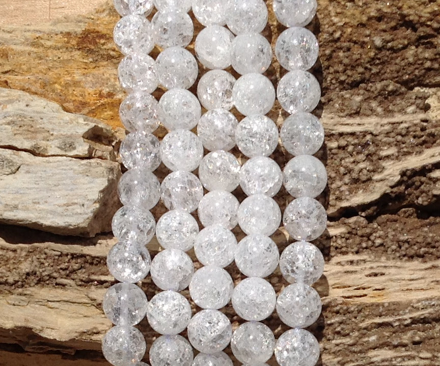 Crackle Crystal Quartz Round