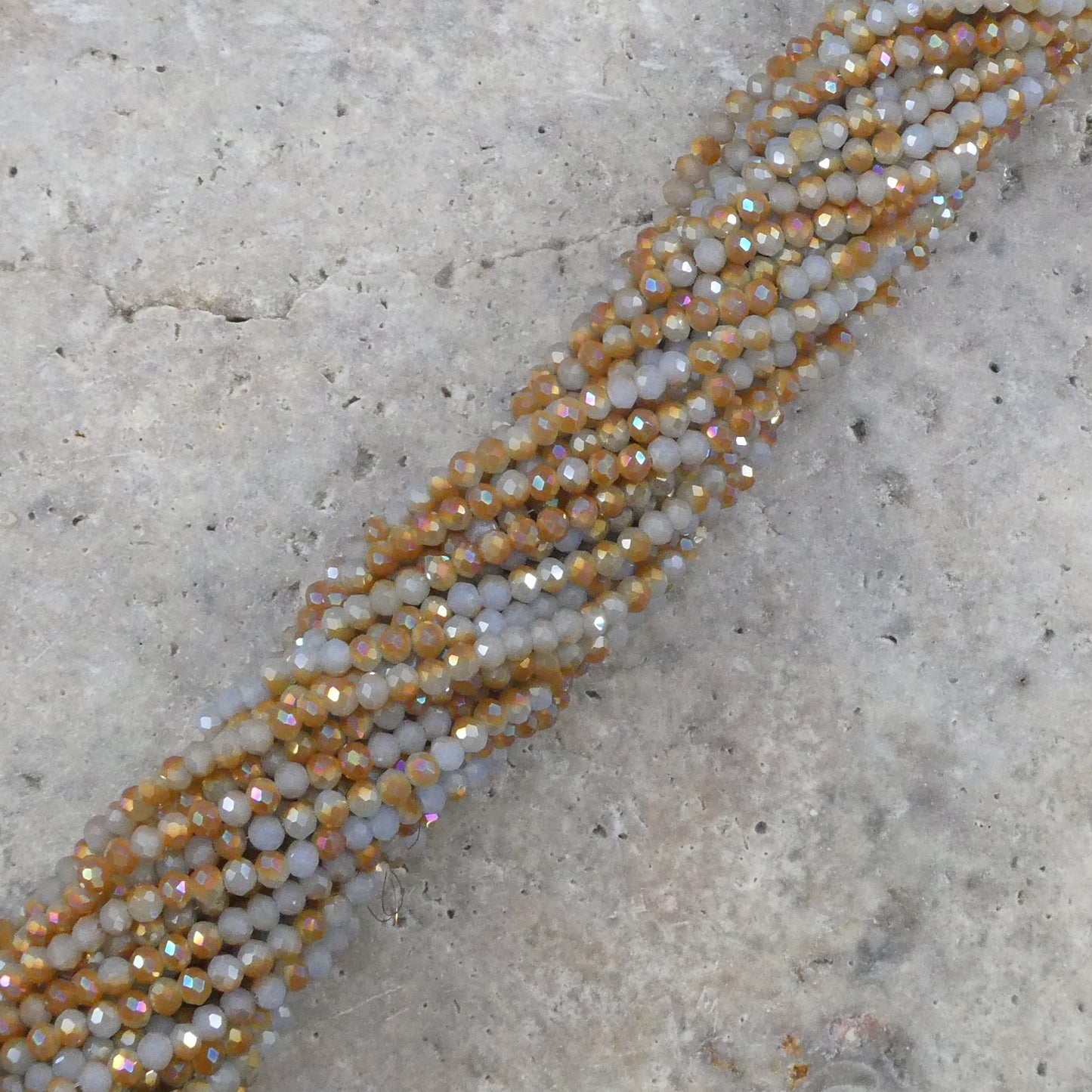 Crystal Rondelle Metallic Charcoal, 2mm 4mm 6mm 8mm