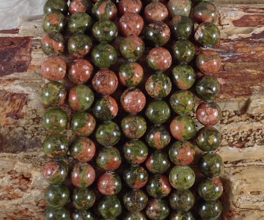 Unakite Round 6mm 8mm