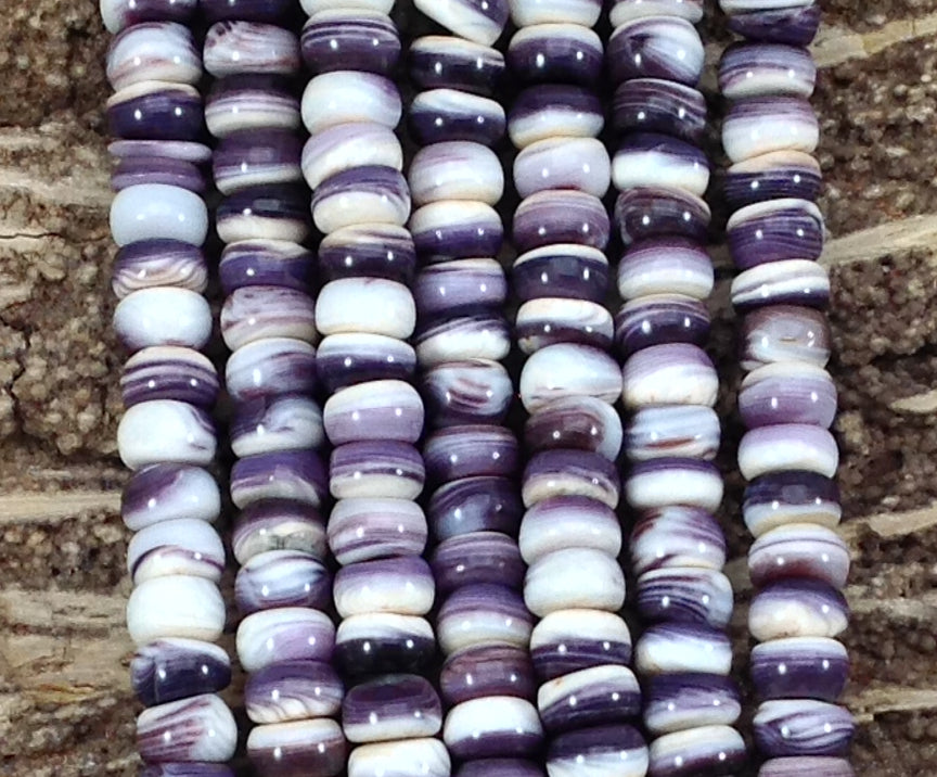 Wampum Quahog Shell Rondelle