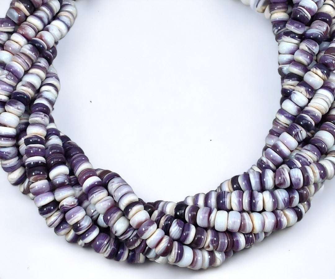 Wampum Quahog Shell Rondelle