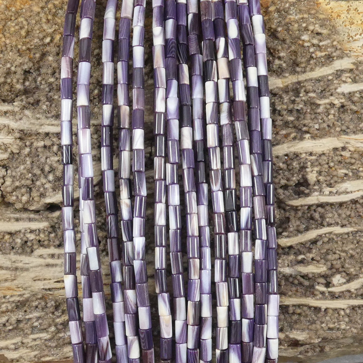 Wampum Quahog Shell Tubes, Grade A