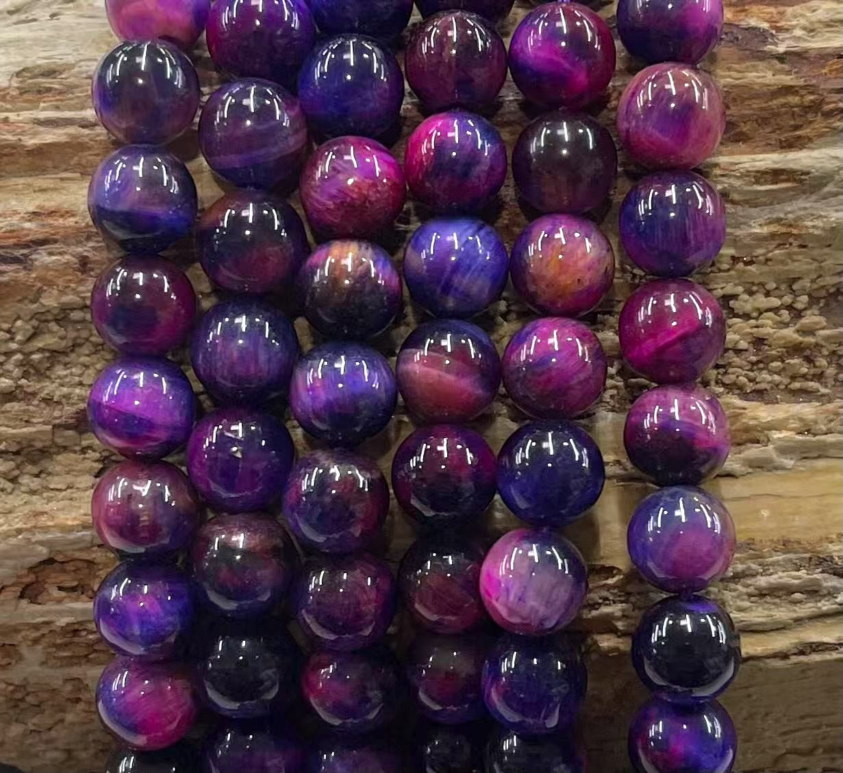 Galaxy Tiger Eye (Dyed) Round