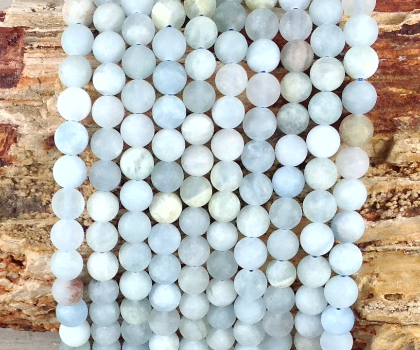 Matte Aquamarine Round