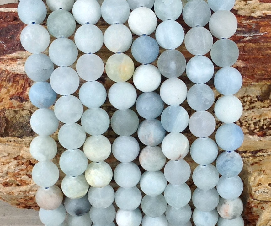 Matte Aquamarine Round