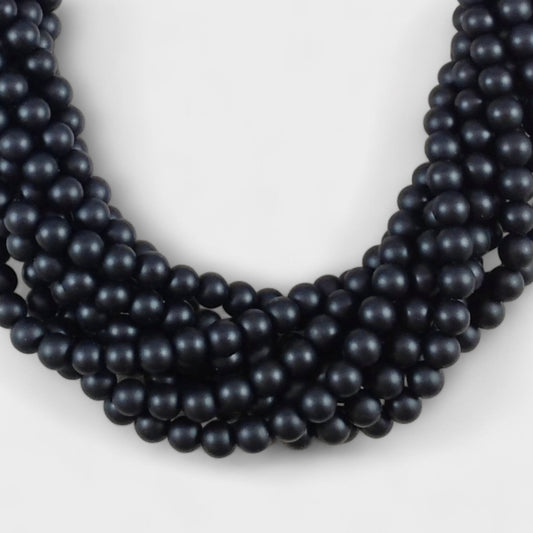 Matte Onyx aka Black Agate Round