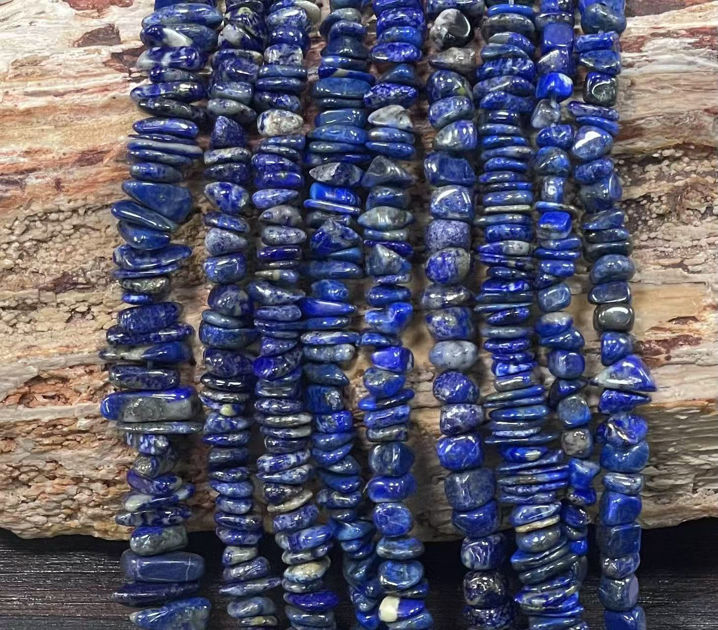 Denim Lapis Lazuli Tumble Chips 6-11mm