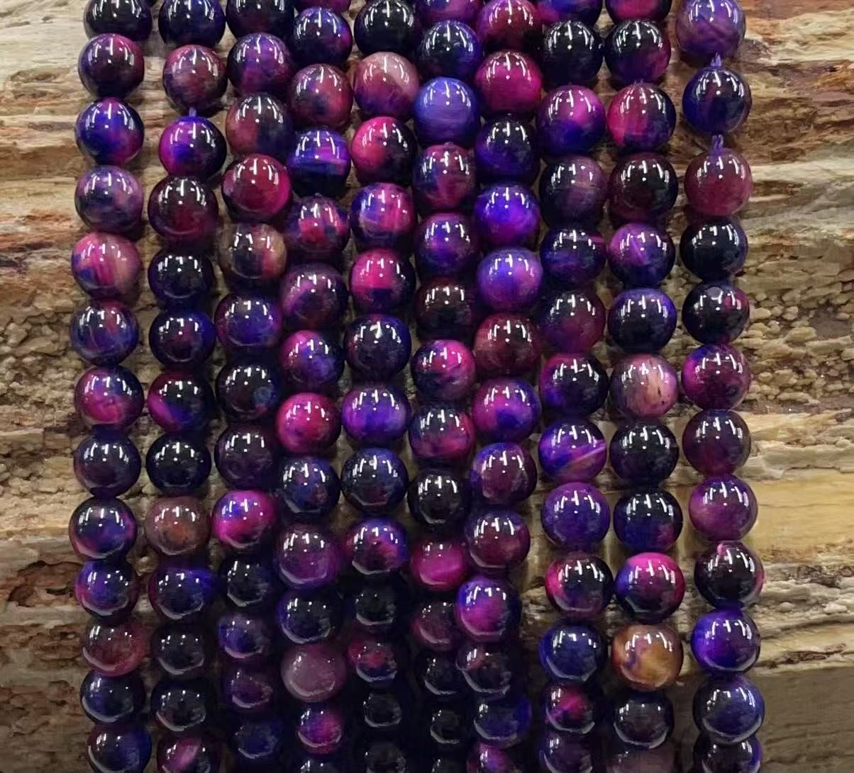 Galaxy Tiger Eye (Dyed) Round