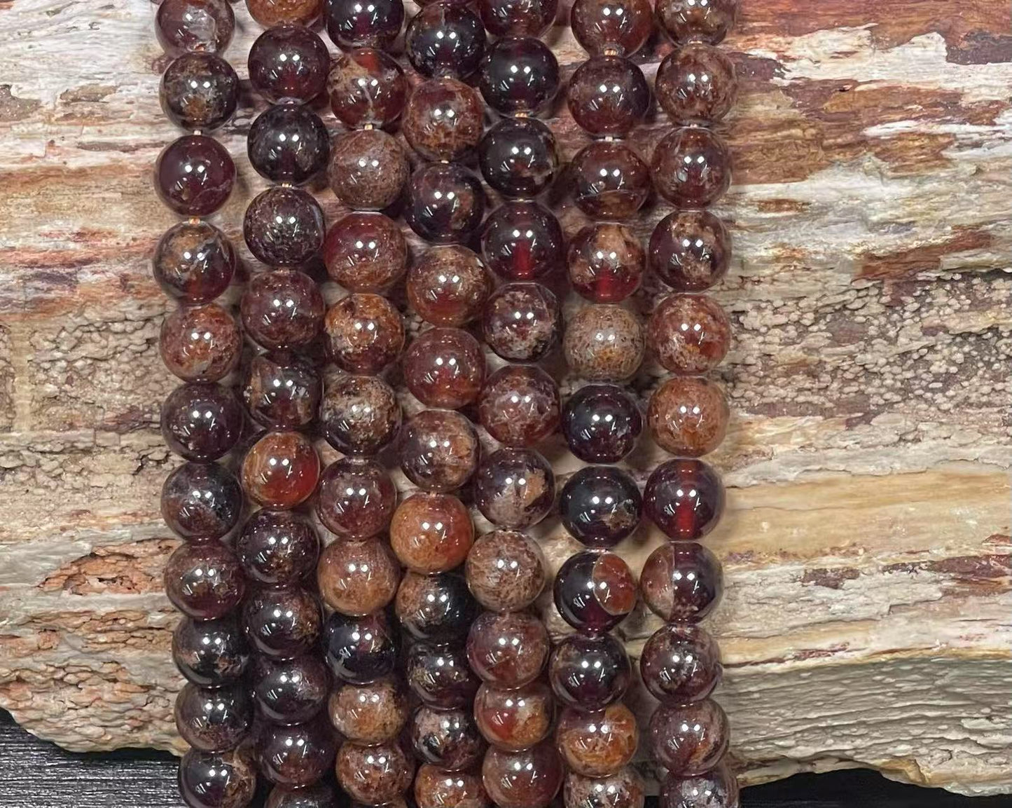 Hessonite Garnet Round 6mm 8mm