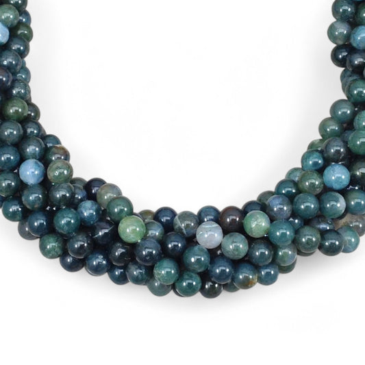 Green Moss Agate Round