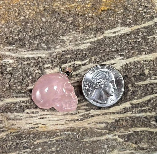 Skull Head, Gemstone Pendant, 20x42mm (1pc)