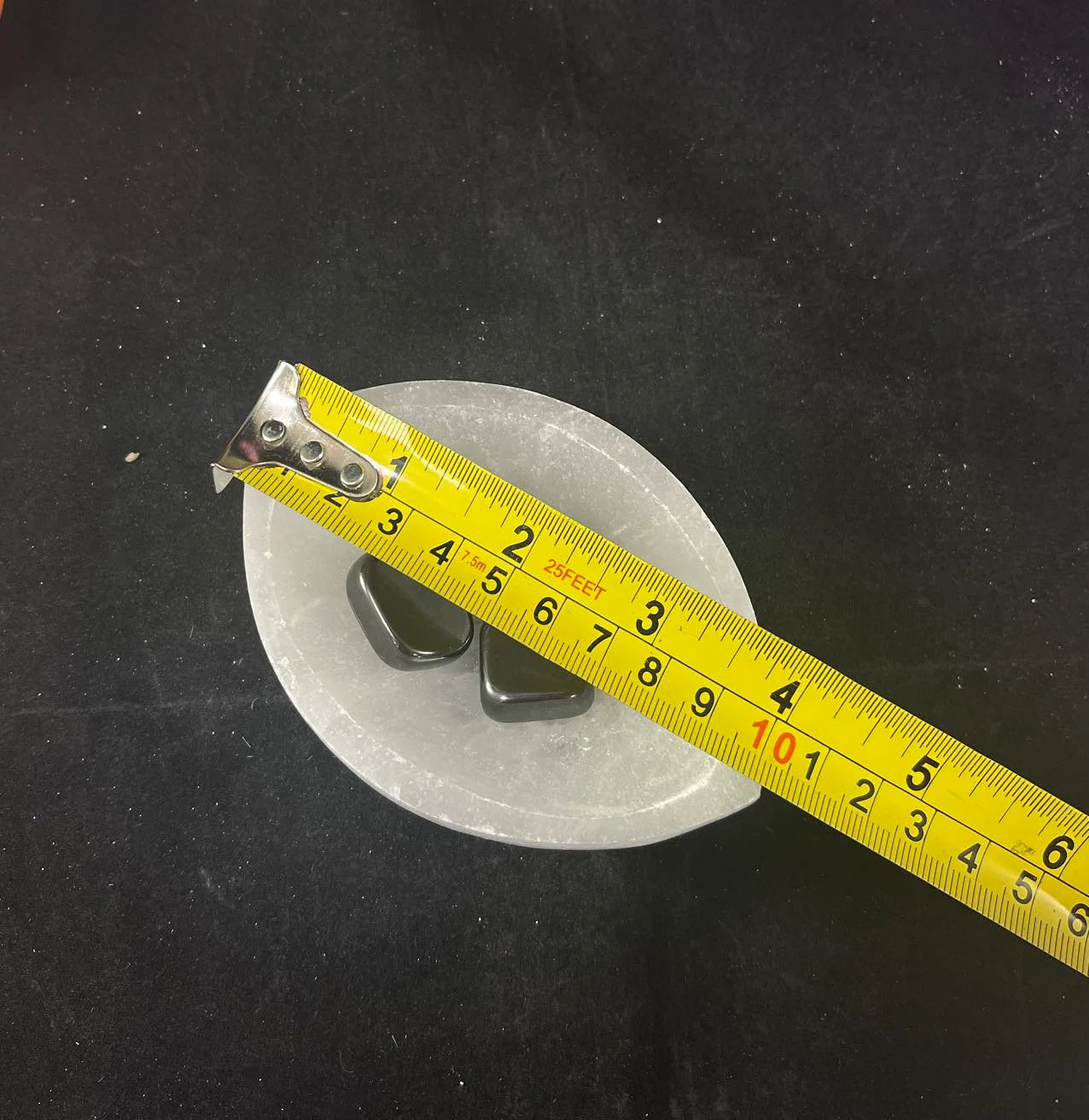 Selenite Marquise Bowl, 4.25x2.75in (1pc)