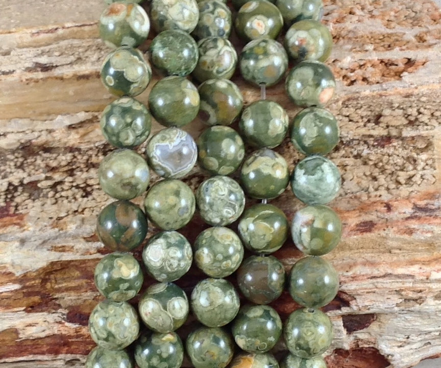 Green Rhyolite aka Rainforest Jasper Round