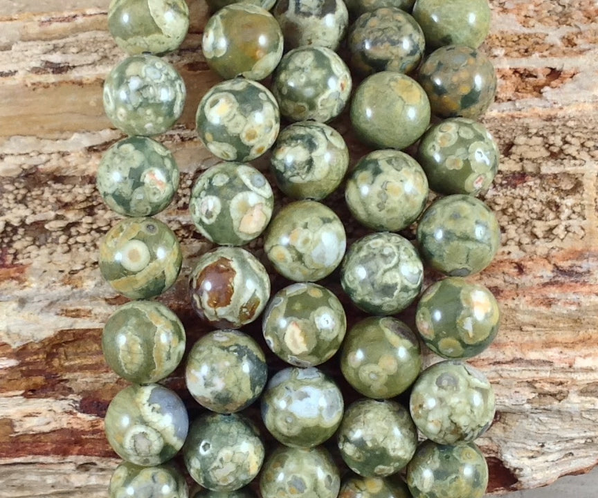 Green Rhyolite aka Rainforest Jasper Round