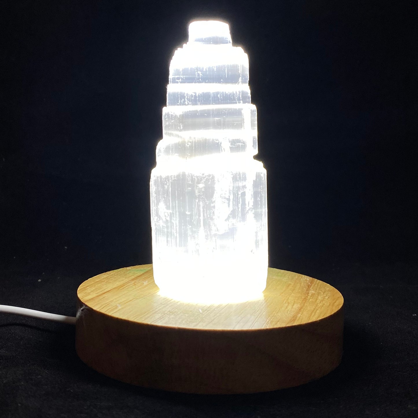 LED Light Stand w/ USB Head 4inch Base, (White/ Rainbow Color)