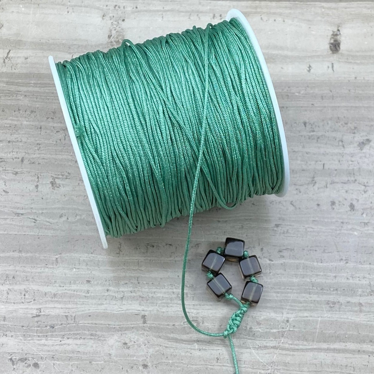 Nylon String, Chinese Knotting String, 10 Color, 320 ft. Long, 0.8mm Thick (Per Roll)