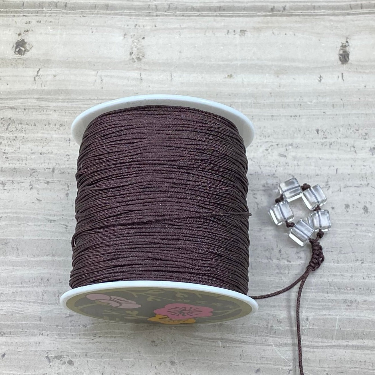 Nylon String, Chinese Knotting String, 10 Color, 320 ft. Long, 0.8mm Thick (Per Roll)