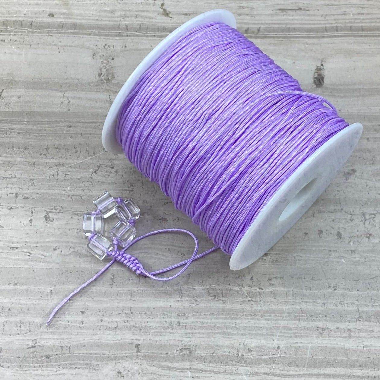 Nylon String, Chinese Knotting String, 10 Color, 320 ft. Long, 0.8mm Thick (Per Roll)