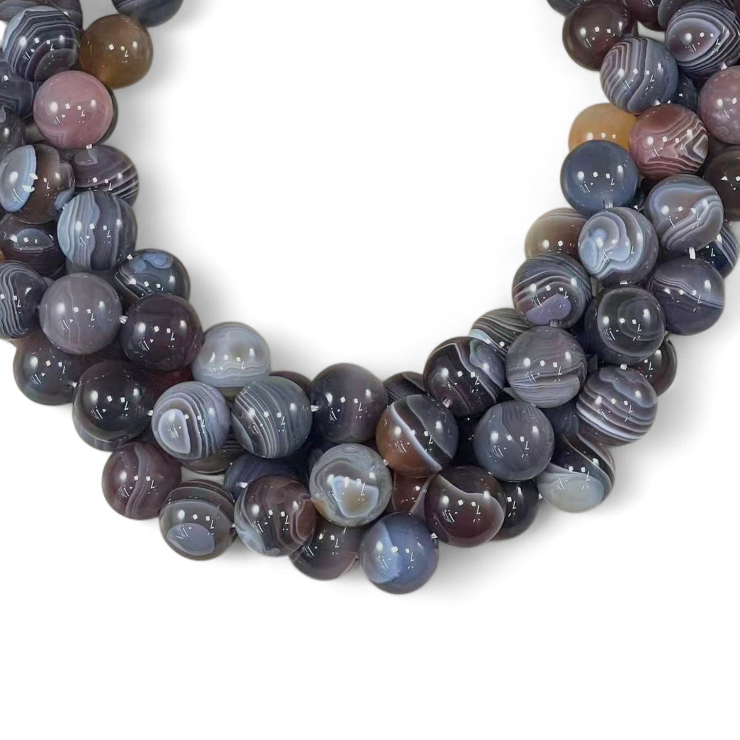 Botswana Agate A Grade Round 12mm