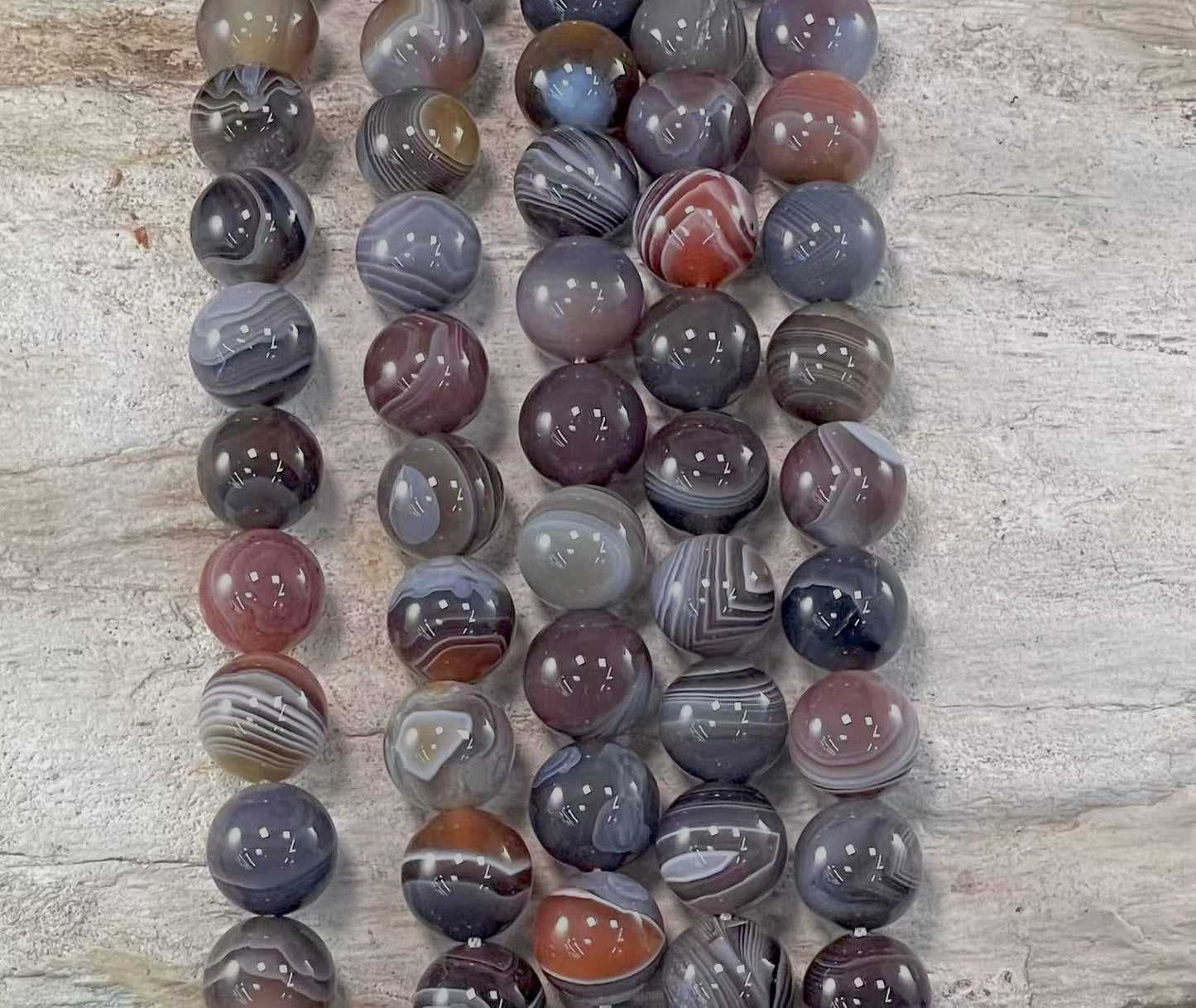 Botswana Agate A Grade Round 12mm