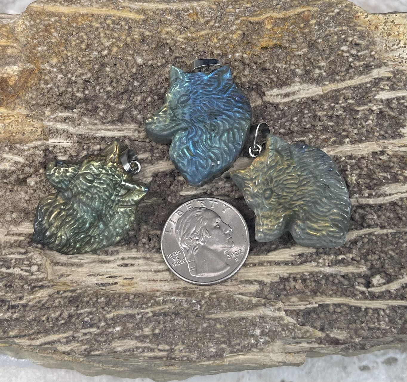 Labradorite, Animal Shape Pendants (1pc)