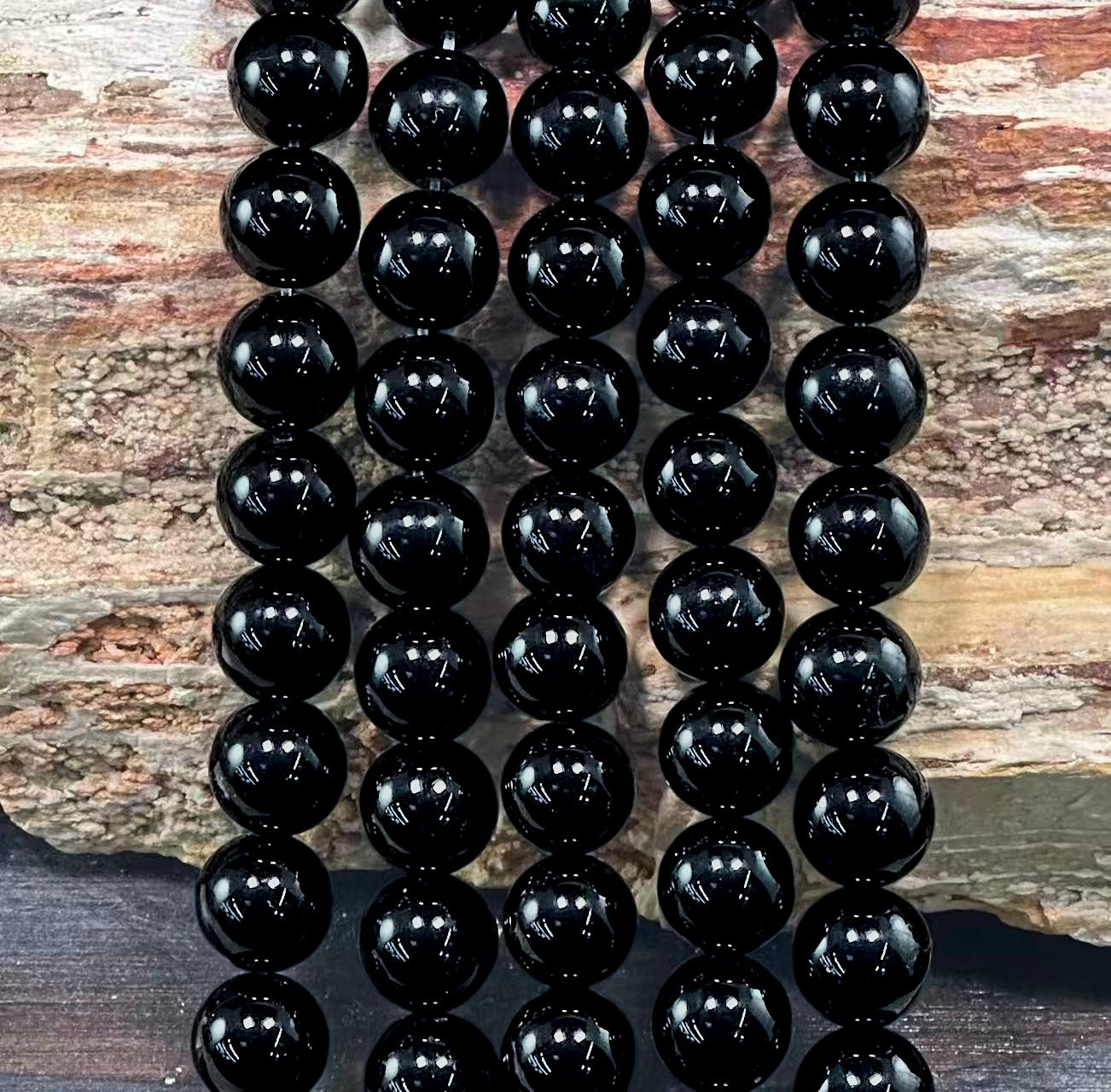 Black Obsidian Round