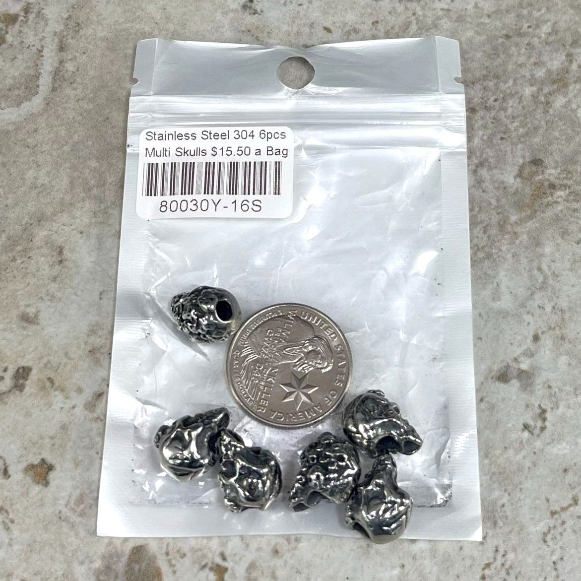 Stainless Steel (304) Skull Head Spacers