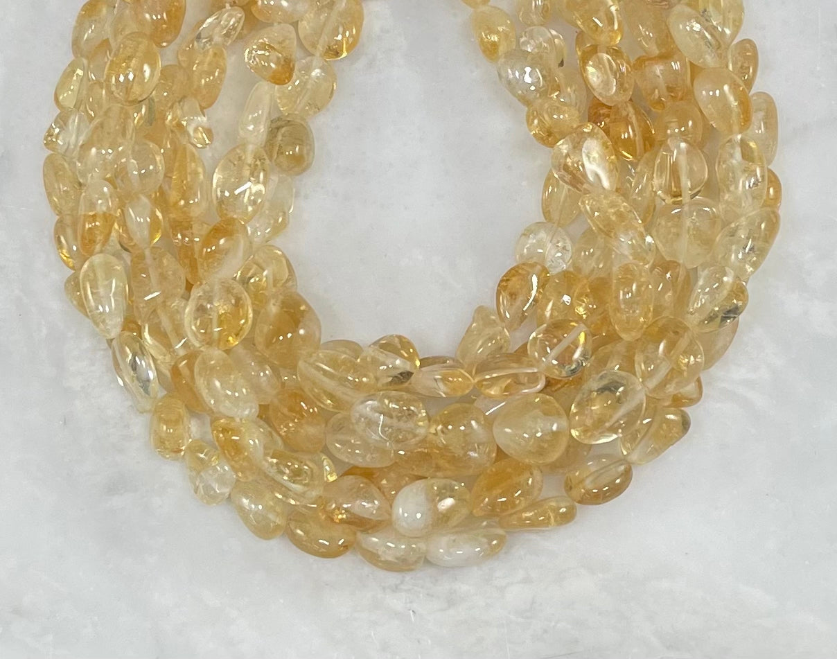 Citrine Nugget Strands