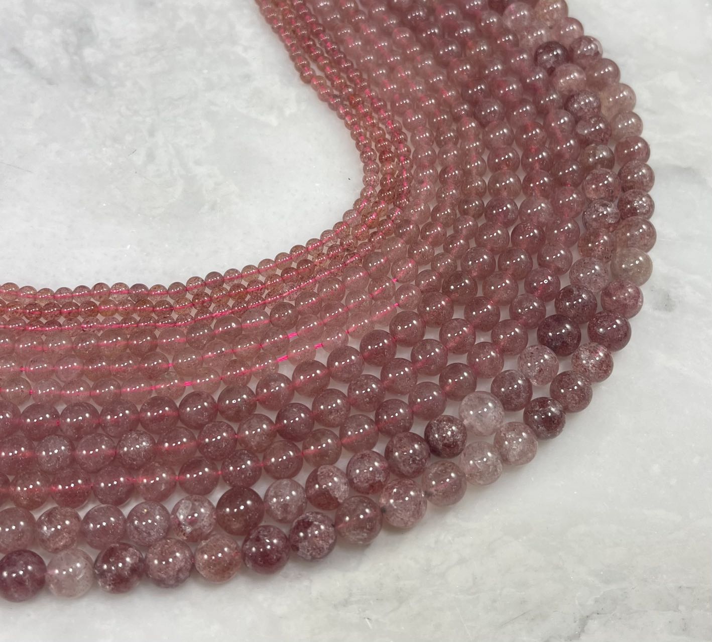 Strawberry Quartz Round