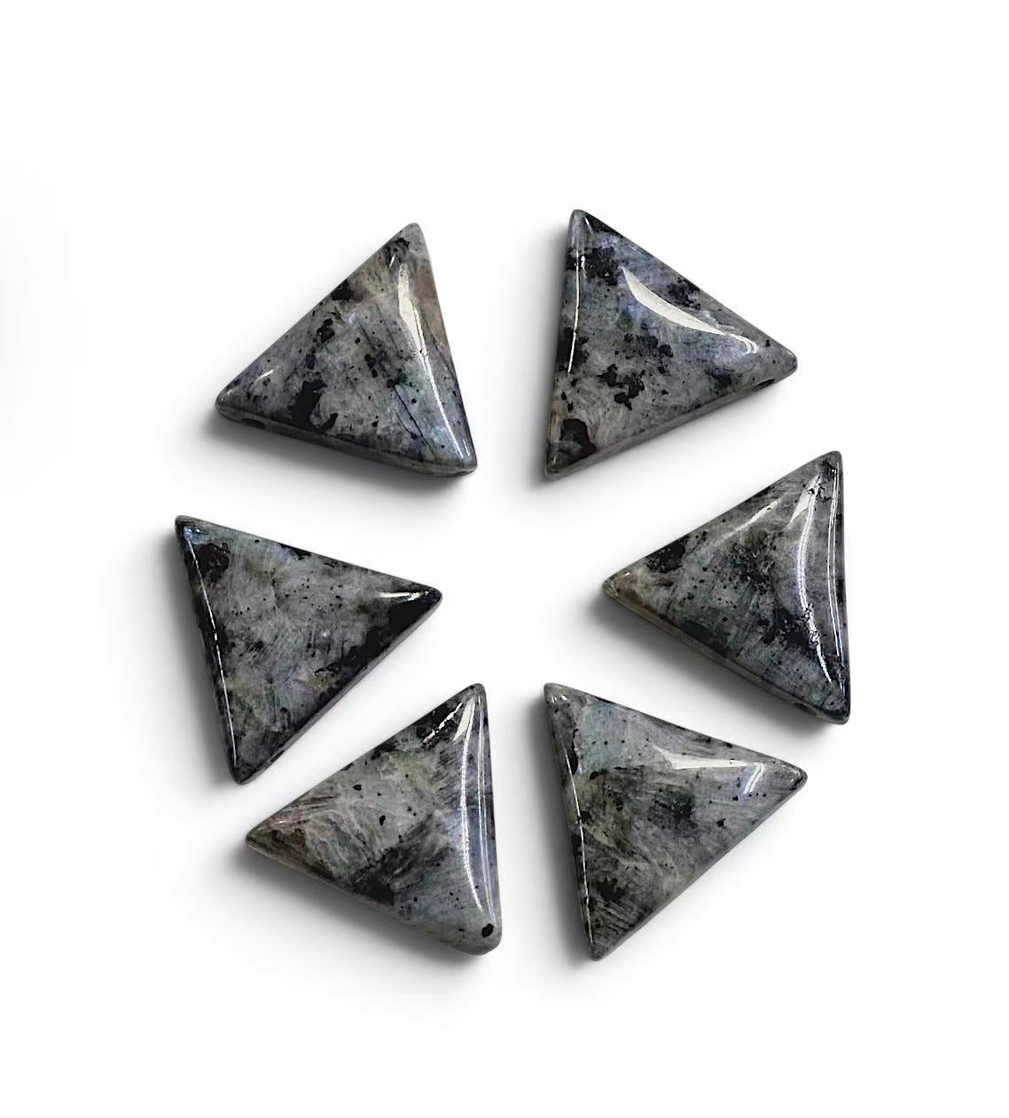 Larvikite Triangle Shape Pendant 28x25mm