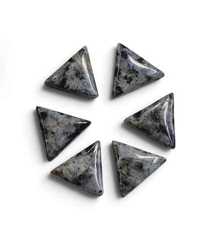 Larvikite Triangle Shape Pendant 28x25mm