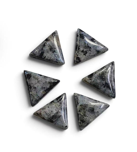 Larvikite Triangle Shape Pendant 28x25mm