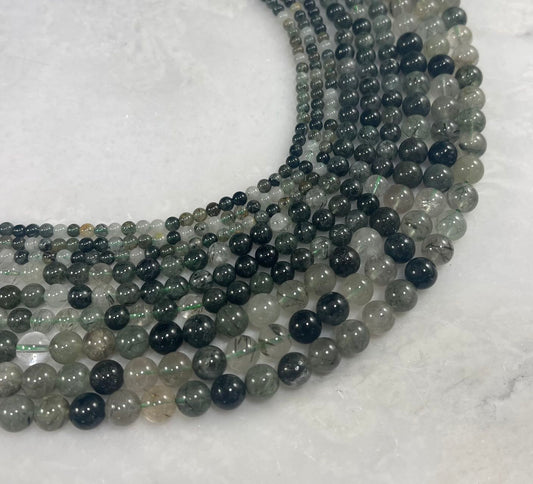 Green Rutilated Quartz Round