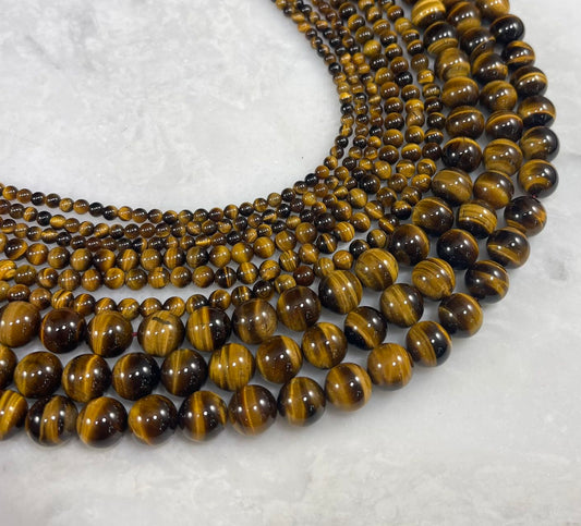 Yellow Tiger Eye Round