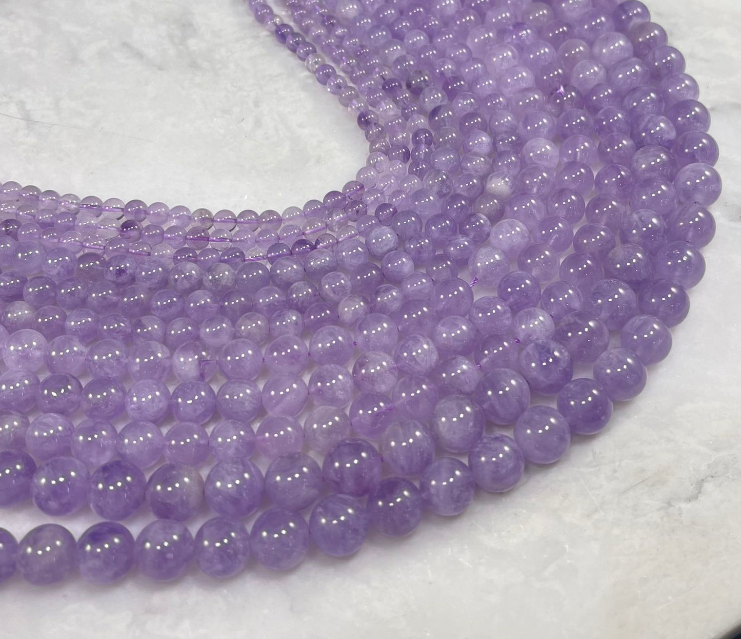 Lavender Amethyst Round