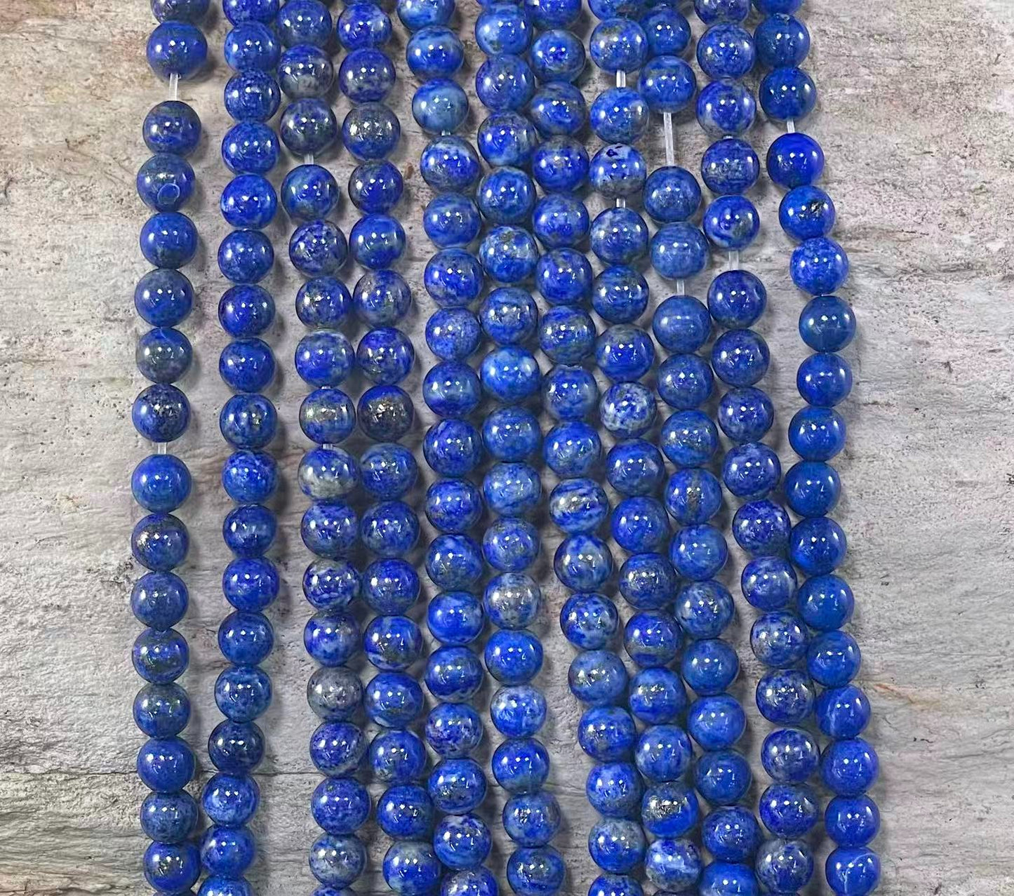Natural Lapis Lazuli, Round 6mm 8mm