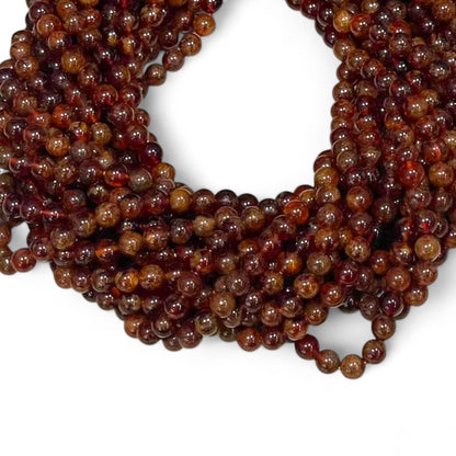 Hessonite Garnet Round 6mm 8mm