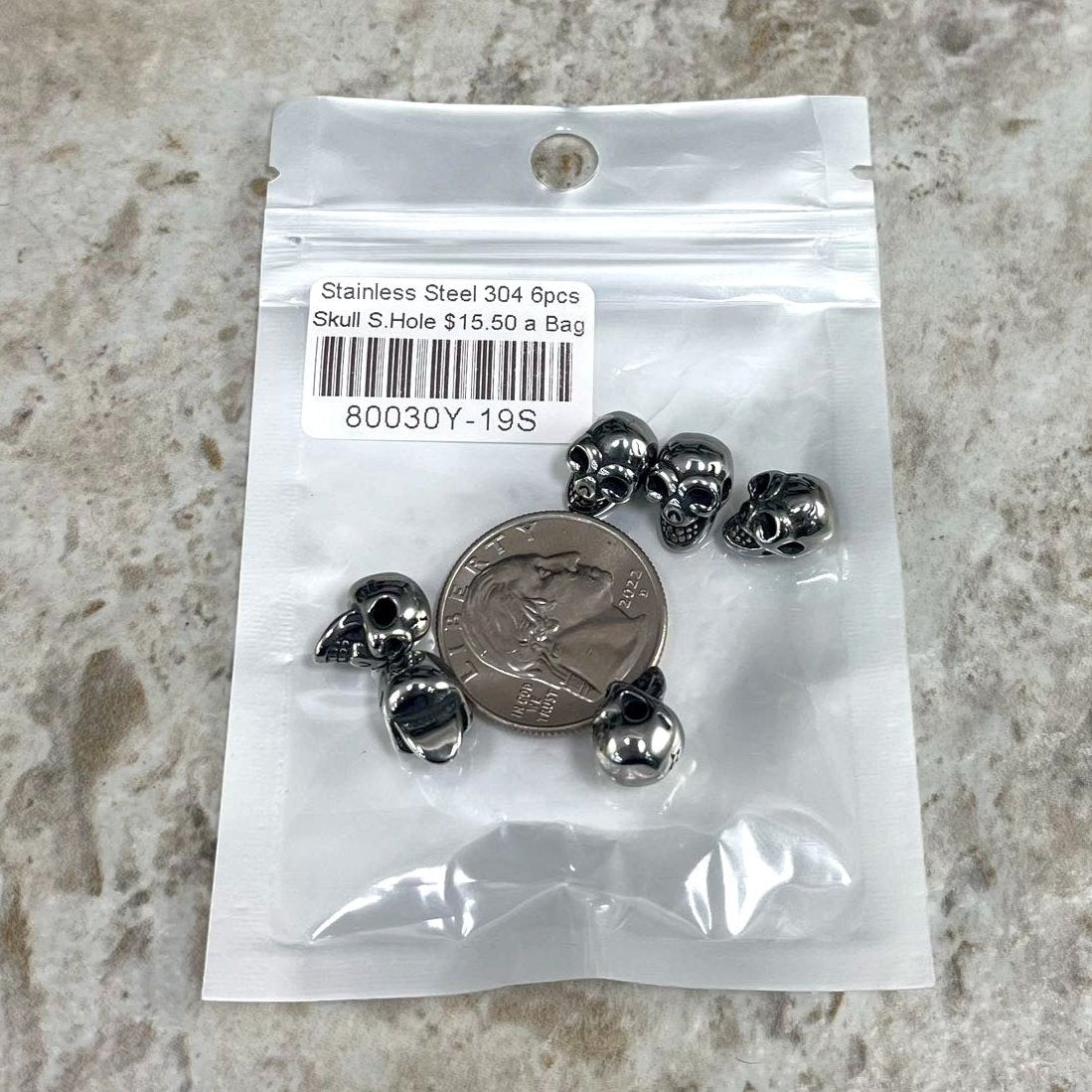 Stainless Steel (304) Skull Head Spacers