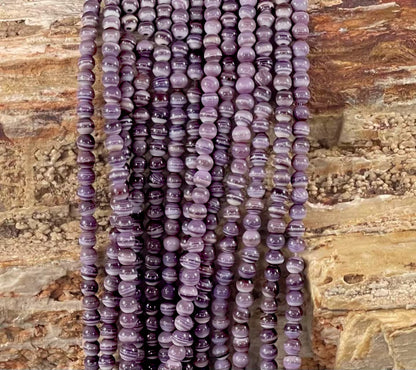 Wampum Quahog Shell AAA Grade Round 3mm