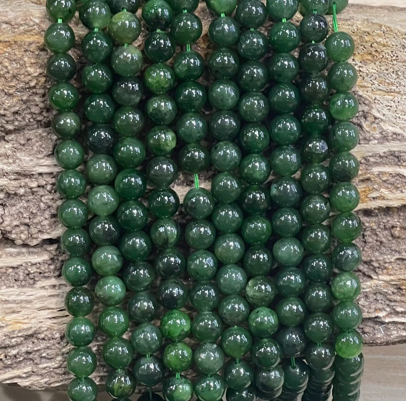 Nephrite aka Jade A Grade Round 6mm 8mm